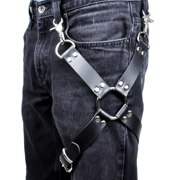 Faux Leather Belt Harness for Men and Women / Fetish Fashion Unisex Accessories - EVE's SECRETS